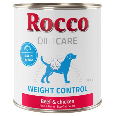 12x800g Rocco Diet Care Weight Control marha & csirke nedves kutyatáp - Kisállat kiegészítők webáruház - állateledelek
