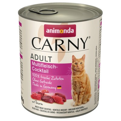 12x800g animonda Carny Adult multi-húskoktél nedves macskatáp - Kisállat kiegészítők webáruház - állateledelek