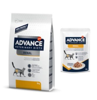 8kg Advance Veterinary Diets Renal száraz macskatáp+12x85g Renal nedves macskatáp akciósan - Kisállat kiegészítők webáruház - állateledelek
