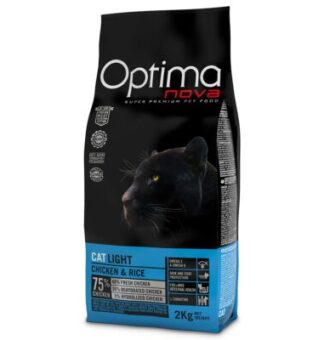 8kg Optimanova Light száraz macskatáp - Kisállat kiegészítők webáruház - állateledelek