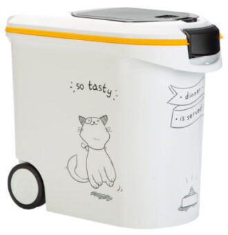 Curver táptartó macska-sziluettel - Max. 12 kg száraztáphoz - Kisállat kiegészítők webáruház - állateledelek