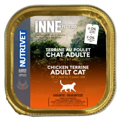 20x150g Nutrivet Inne Terrine Adult csirke - Macskaeledel - Kisállat kiegészítők webáruház - állateledelek