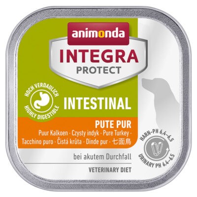 12x150g Animonda Integra Protect Intestinal pulyka tálcás nedves kutyatáp - Kisállat kiegészítők webáruház - állateledelek