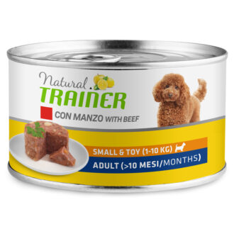 24x150g Natural Trainer Small & Toy Adult marhahús nedves kutyatáp - Kisállat kiegészítők webáruház - állateledelek