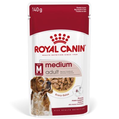 20x140g Royal Canin Medium Adult szószban nedves kutyatáp - Kisállat kiegészítők webáruház - állateledelek