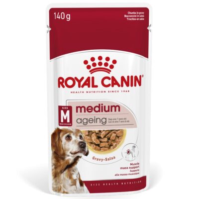 20x140g Royal Canin Medium Ageing szószban nedves kutyatáp - Kisállat kiegészítők webáruház - állateledelek