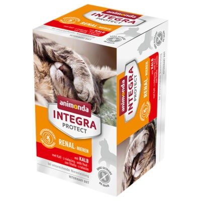 24x100g animonda INTEGRA Protect Adult Renal borjú nedves macskatáp - Kisállat kiegészítők webáruház - állateledelek