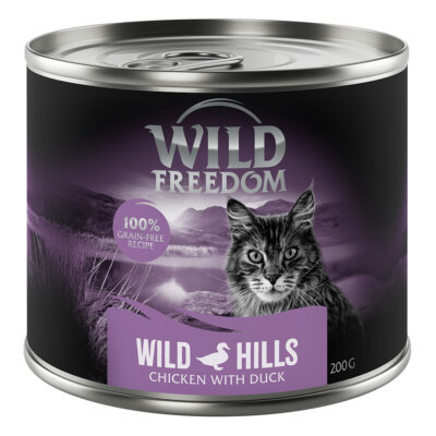24x200g Wild Freedom Adult nedves macskatáp-- Wild Hills - kacsa & csirke - Kisállat kiegészítők webáruház - állateledelek