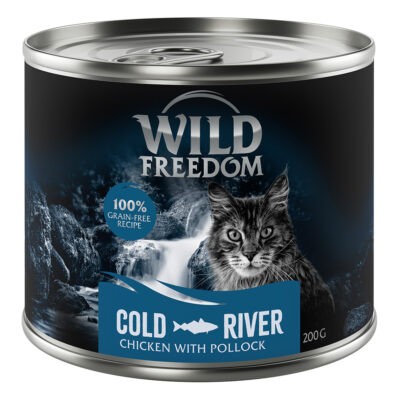 24x200g Wild Freedom Adult nedves macskatáptőkehal & csirke - Kisállat kiegészítők webáruház - állateledelek