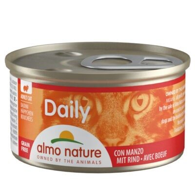 24x85g Almo Nature Daily Menu marhafalatok nedves macskatáp - Kisállat kiegészítők webáruház - állateledelek