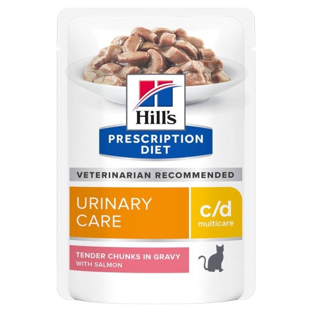 24x85g Hill's Prescription Diet c/d Multicare Urinary Care lazac macskatáp - Kisállat kiegészítők webáruház - állateledelek