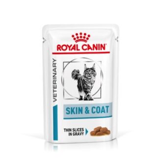 24x85g Royal Canin Veterinary Feline Skin & Coat nedves macskatáp - Kisállat kiegészítők webáruház - állateledelek