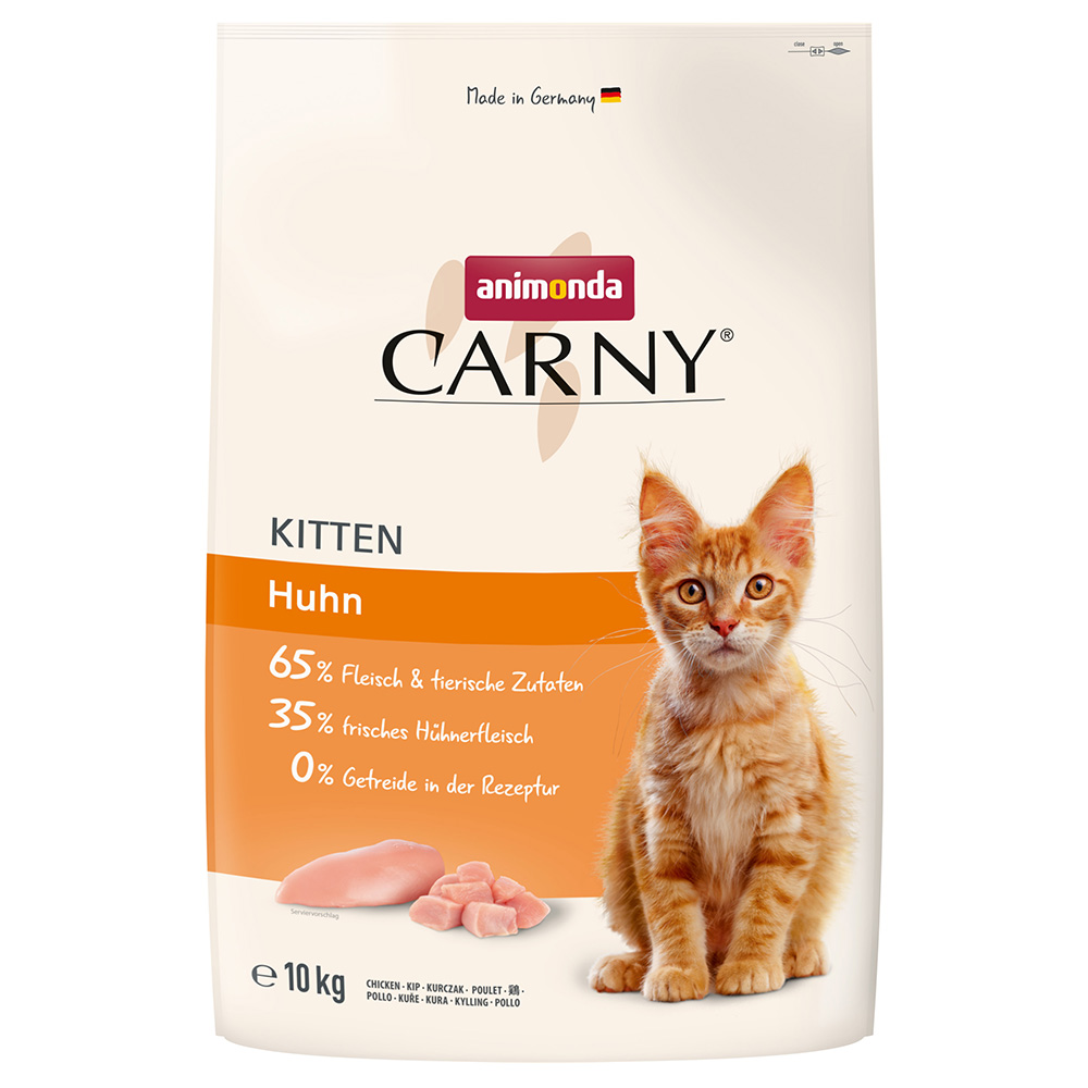 10kg animonda Carny Kitten csirke száraz macskatáp - Kisállat kiegészítők webáruház - állateledelek