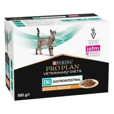 2x10x85g PURINA PRO PLAN Veterinary Diets Feline EN ST/OX Gastrointestinal csirke nedves macskatáp - Kisállat kiegészítők webáruház - állateledelek