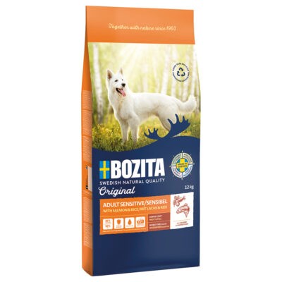 2x12kg Bozita Original Adult Sensitive bőr & szőrzet száraz kutyatáp - Kisállat kiegészítők webáruház - állateledelek