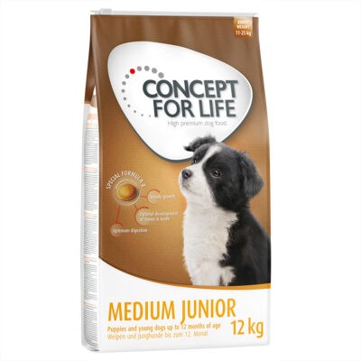12kg Concept for Life Medium Junior száraz kutyatáp - Kisállat kiegészítők webáruház - állateledelek