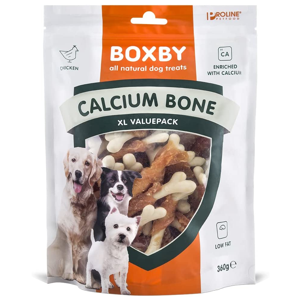 2x360g Boxby Calcium csontocskák kutyasnack - Kisállat kiegészítők webáruház - állateledelek