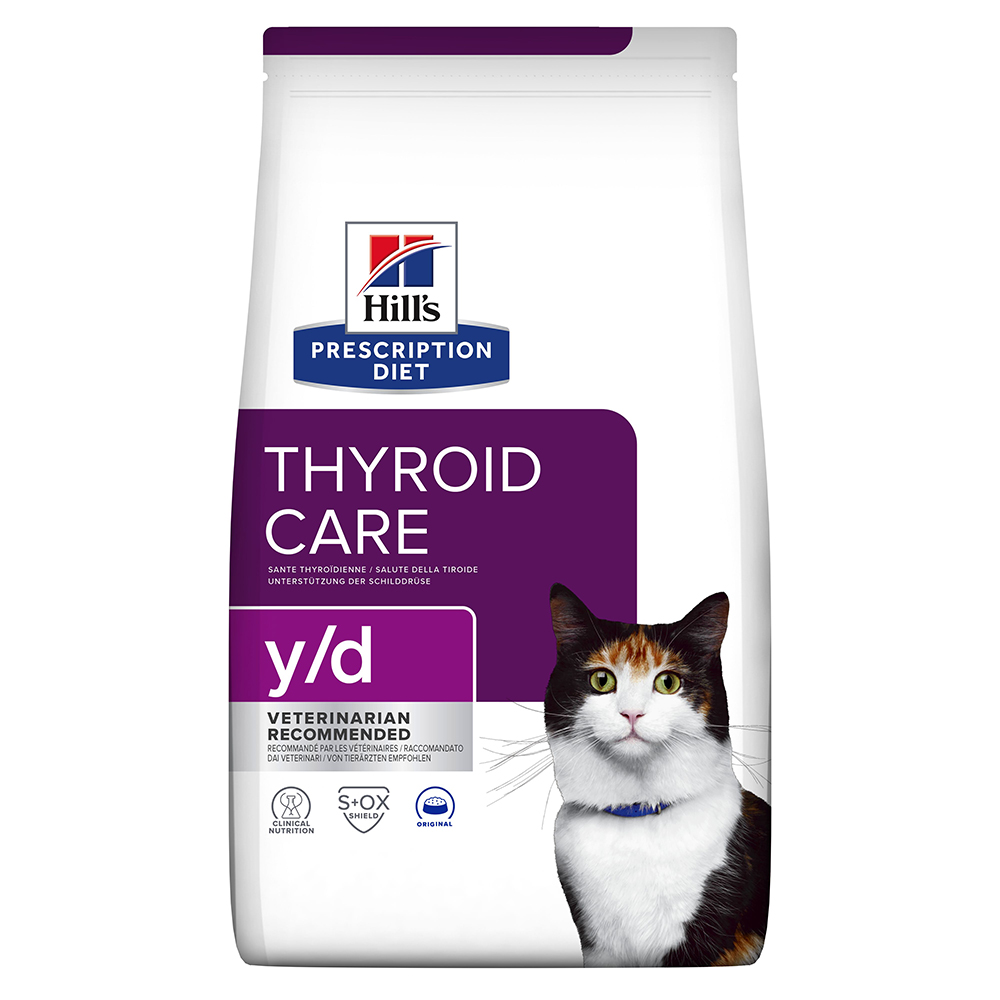 3kg Hill's Prescription Diet y/d Thyroid Care száraz macskatáp - Kisállat kiegészítők webáruház - állateledelek