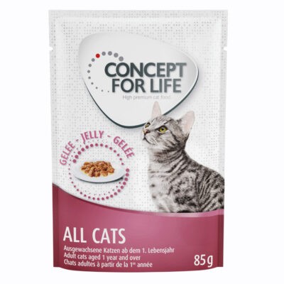 48x85g Concept for Life All Cats aszpikban nedves macskatáp - Kisállat kiegészítők webáruház - állateledelek