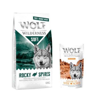 12 kg Wolf of Wilderness száraz kutyatáp + “Explore the Wide Acres” csirke 100 g kutyasnack ingyen! - "Soft Rocky Spires" - szabad tartású csirke & gyöngytyúk - Kisállat kiegészítők webáruház - állateledelek