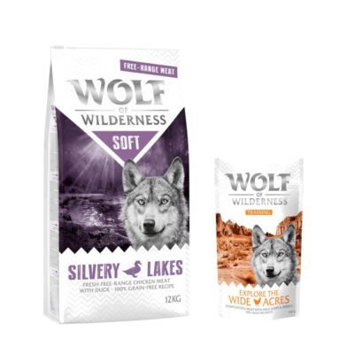 12 kg Wolf of Wilderness száraz kutyatáp + “Explore the Wide Acres” csirke 100 g kutyasnack ingyen! - "Soft - Silvery Lakes" - szabad tartású csirke & kacsa - Kisállat kiegészítők webáruház - állateledelek