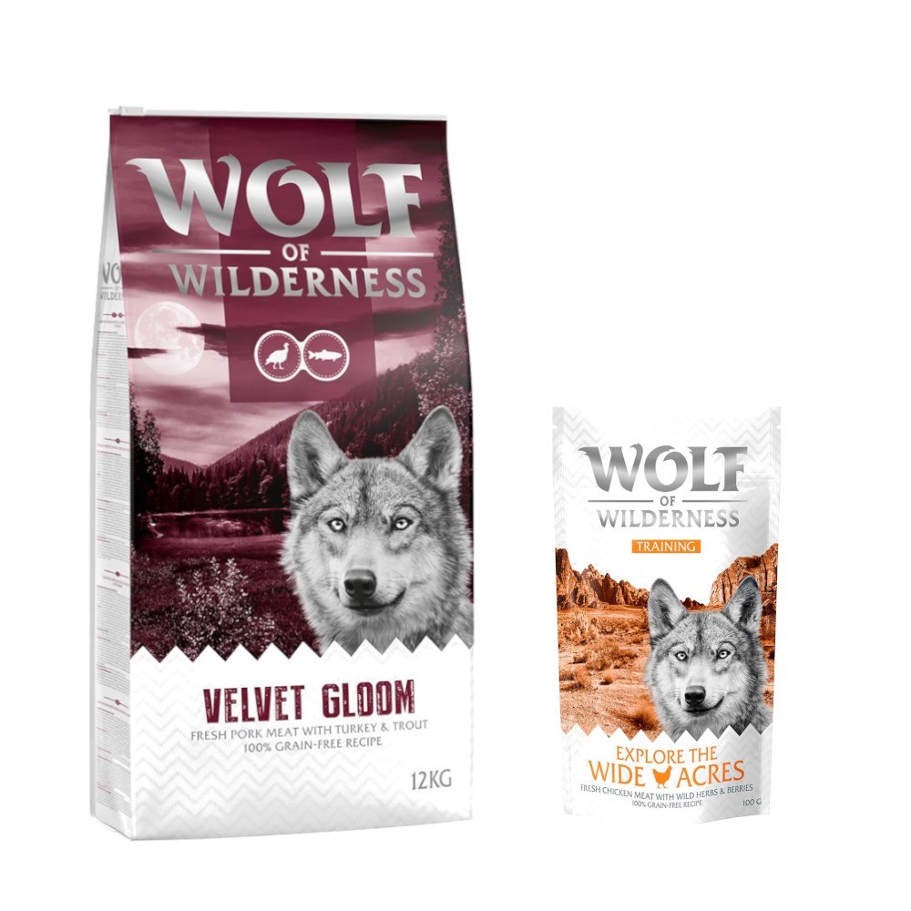 12 kg Wolf of Wilderness száraz kutyatáp + “Explore the Wide Acres” csirke 100 g kutyasnack ingyen! - "Velvet Gloom" - pulyka & pisztráng - gabonamentes - Kisállat kiegészítők webáruház - állateledelek