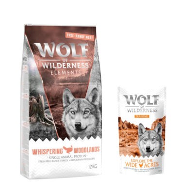 12 kg Wolf of Wilderness száraz kutyatáp + “Explore the Wide Acres” csirke 100 g kutyasnack ingyen! - "Whispering Woodlands" - szabadtartású pulyka