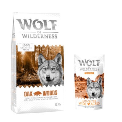 12 kg Wolf of Wilderness száraz kutyatáp + “Explore the Wide Acres” csirke 100 g kutyasnack ingyen! - Adult 'Oak Woods' - vaddisznó - Kisállat kiegészítők webáruház - állateledelek