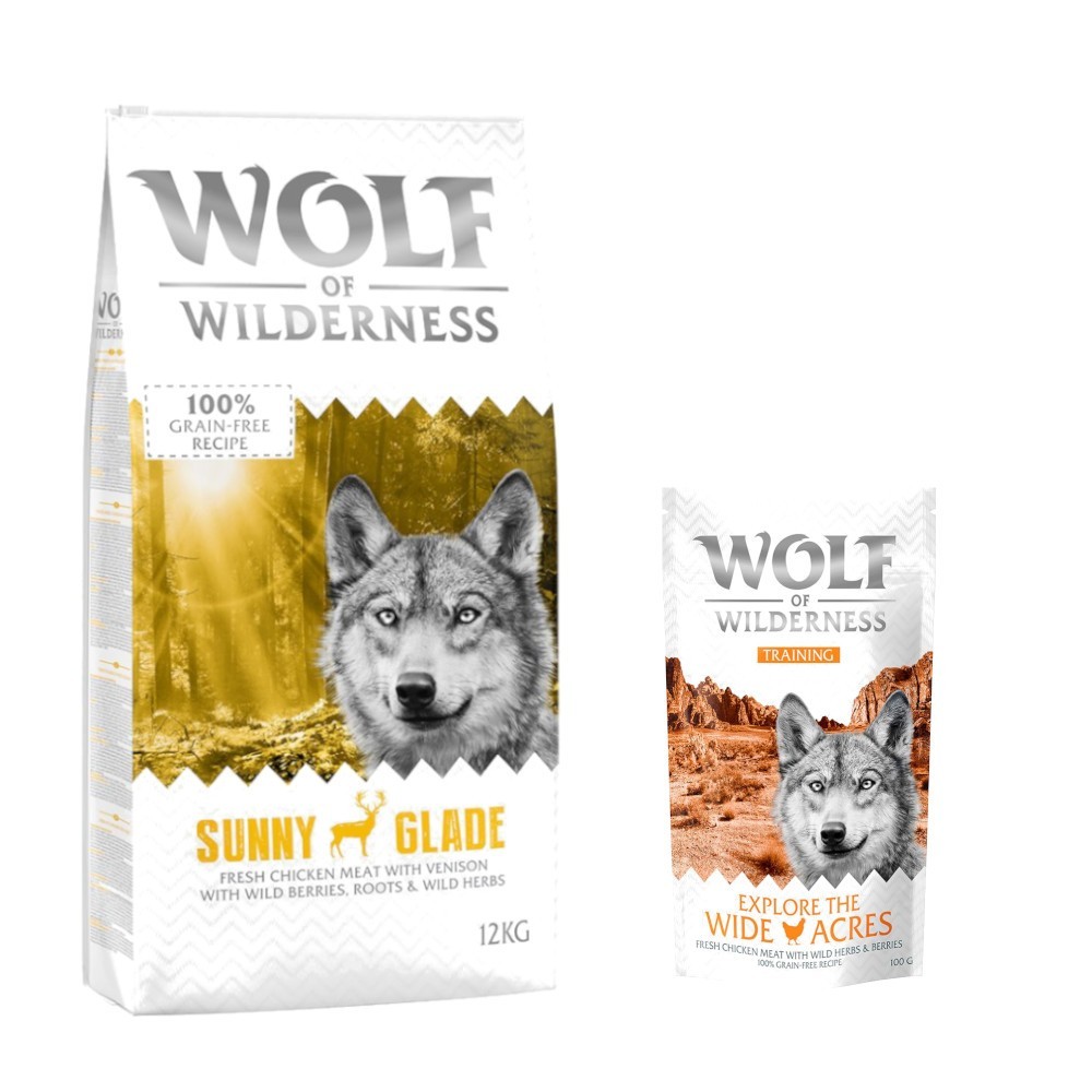 12 kg Wolf of Wilderness száraz kutyatáp + “Explore the Wide Acres” csirke 100 g kutyasnack ingyen! - Adult 'Sunny Glade' - szarvas - Kisállat kiegészítők webáruház - állateledelek