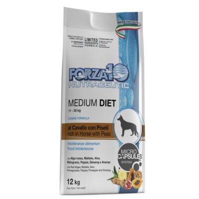2x12kg Forza10 Medium Diet ló & borsó száraz kutyatáp - Kisállat kiegészítők webáruház - állateledelek