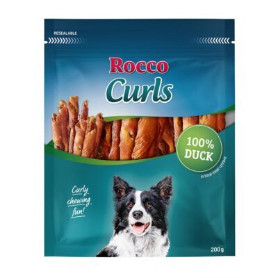 6x200 g Rocco Curls kacsa kutyasnack - Kisállat kiegészítők webáruház - állateledelek