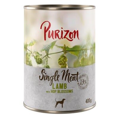 12x400g Purizon Single Meat Bárány & komlóvirág nedves kutyatáp - Kisállat kiegészítők webáruház - állateledelek