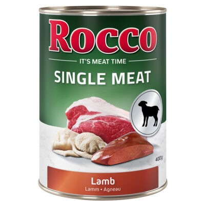 12x400g Rocco Single Meat Bárány nedves kutyatáp - Kisállat kiegészítők webáruház - állateledelek