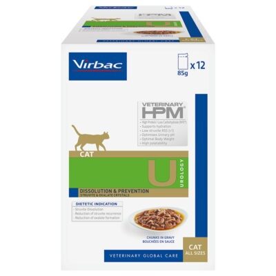 24x85g Virbac Veterinary Cat Urology Dissolution & Prevention nedves macskatáp - Kisállat kiegészítők webáruház - állateledelek