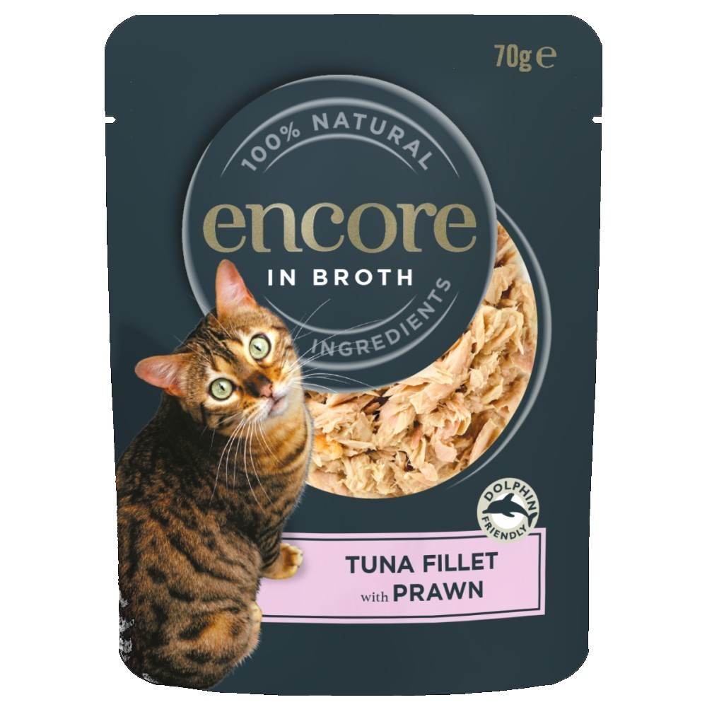 48x70g Encore Tonhal & garnélarák tasakos nedves macskatáp - Kisállat kiegészítők webáruház - állateledelek