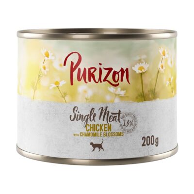 24x200g  Purizon Single Meat Csirke & kamillavirág nedves macskatáp - Kisállat kiegészítők webáruház - állateledelek