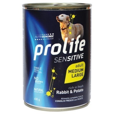 12x400 g Sensitive nyúl Prolife - Kisállat kiegészítők webáruház - állateledelek
