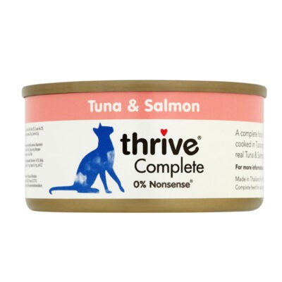 24x75g Thrive Complete tonhal & lazac nedves macskatáp - Kisállat kiegészítők webáruház - állateledelek