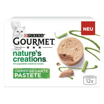 24x85g Gourmet Nature's Creations Mousse nedves macskatáp- Csirke & sárgarépa - Kisállat kiegészítők webáruház - állateledelek