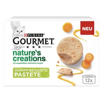 24x85g Gourmet Nature's Creations Mousse nedves macskatáp- Lazac & zöldbab - Kisállat kiegészítők webáruház - állateledelek