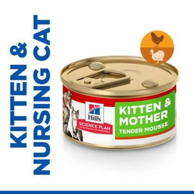 48x85g Hill's Science Plan Kitten & Mother Tender Mousse csirke és pulyka nedves macskatáp - Kisállat kiegészítők webáruház - állateledelek