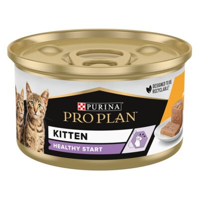 24x85g PURINA PRO PLAN Kitten Healthy Start csirke nedves macskatáp - Kisállat kiegészítők webáruház - állateledelek