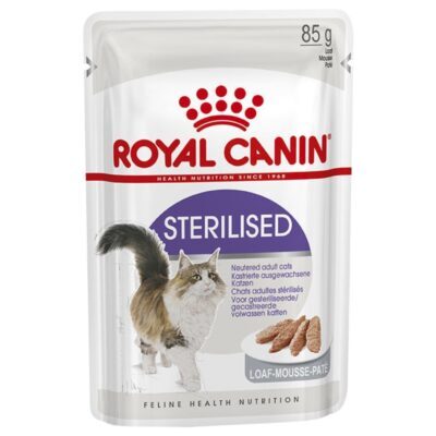 24x85g Royal Canin Indoor Sterilised szószban nedves macskatáp - Kisállat kiegészítők webáruház - állateledelek