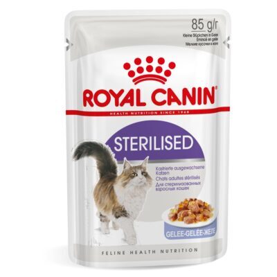 24x85g Royal Canin Sterilised aszpikban nedves macskatáp - Kisállat kiegészítők webáruház - állateledelek