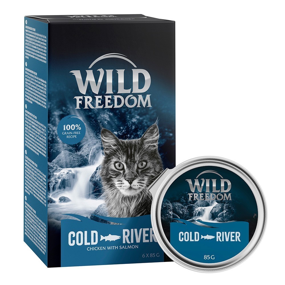 24x85g Wild Freedom Adult Cold River tőkehal & csirke  nedves macskatáp 20% kedvezménnyel - Kisállat kiegészítők webáruház - állateledelek