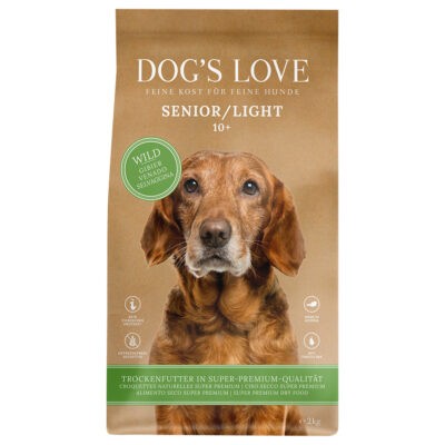 2kg Dog's Love Senior/Light Wild száraz kutyatáp - Kisállat kiegészítők webáruház - állateledelek