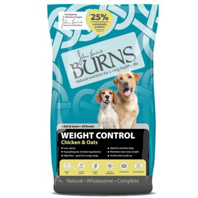 12kg Burns Weight Control Adult/Senior csirke & zab száraz kutyatáp - Kisállat kiegészítők webáruház - állateledelek