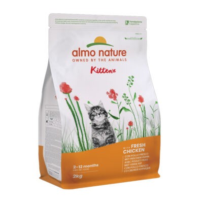 2x2 kg Almo Nature Holistic Kitten csirke & rizs száraz macskatáp - Kisállat kiegészítők webáruház - állateledelek