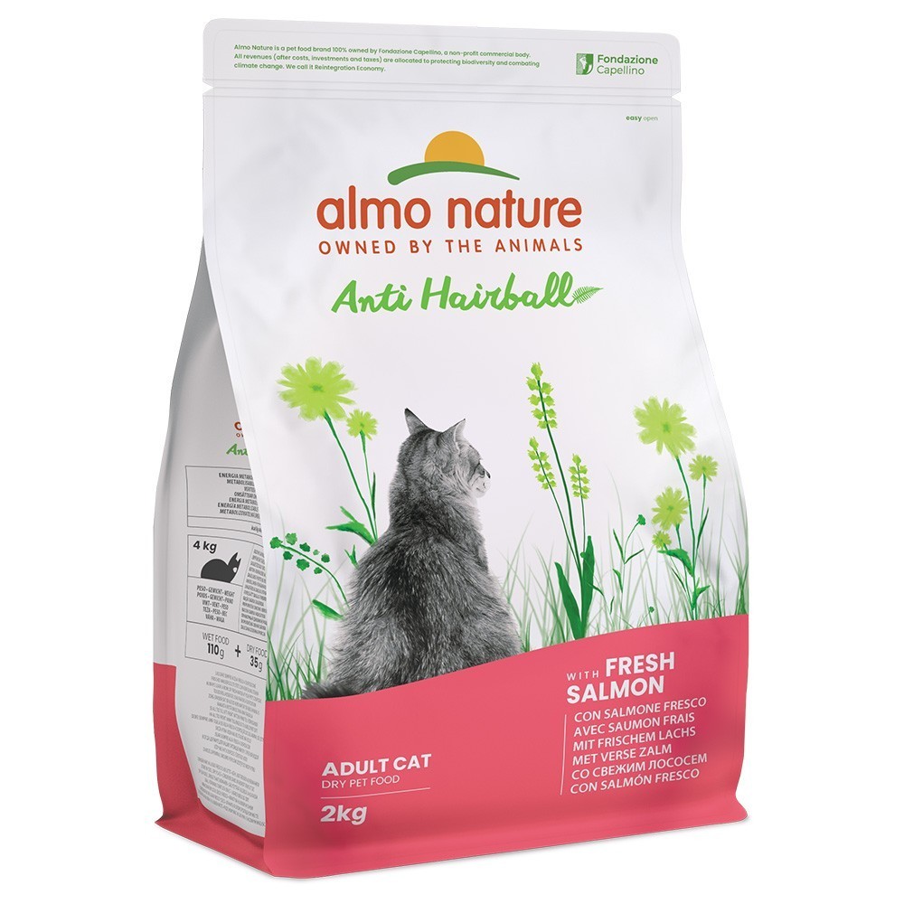 2x2kg Almo Nature Anti Hairball lazac száraz macskatáp - Kisállat kiegészítők webáruház - állateledelek