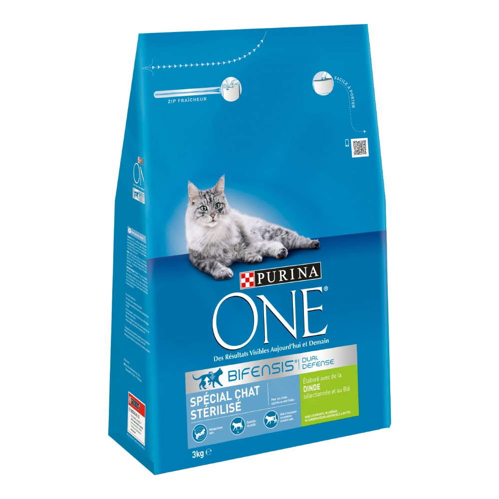 2x3kg PURINA ONE Sterilized pulyka száraz macskatáp - Kisállat kiegészítők webáruház - állateledelek